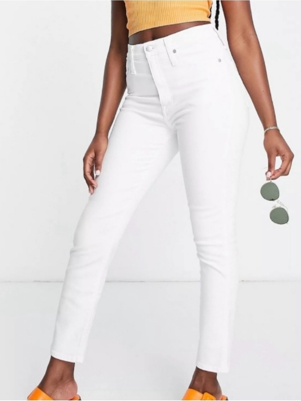 Madewell 9” High-Rise Skinny Skinny Jeans in White